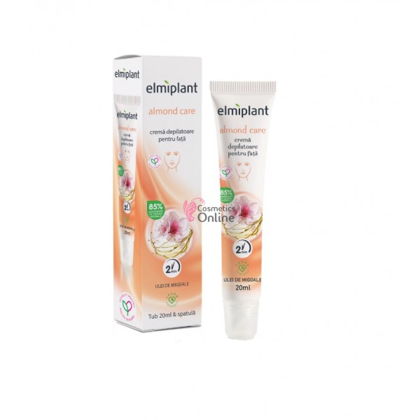 Crema depilatoare pentru față Elmiplant Almond Care, 20 ml